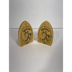 Vintage‎ Kentucky Souvenir Salt and Pepper Shakers THE BLUE GRASS STATE Horse
